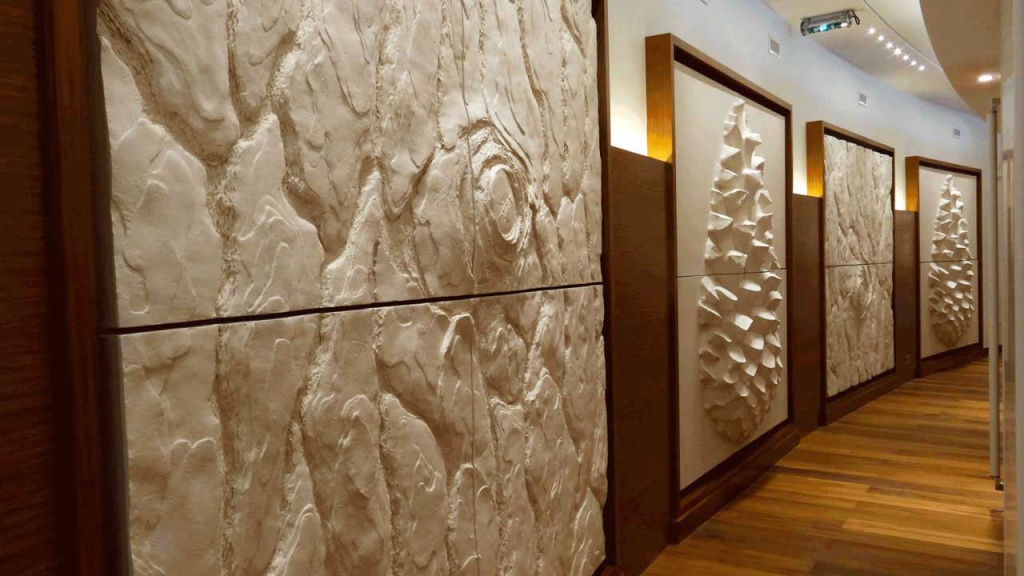 Sculpture Bas-relief En Plâtre - Profil De Personnage