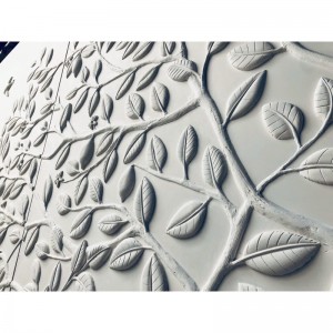 des centaines de feuilles animent harmonieusement la surface du panneau mural des centaines de feuilles de citronniers animent harmonieusement le panneau mural en plâtre